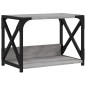 vidaXL Druckerständer 2 Ablagen Grau Sonoma 44x26x31,5cm Holzwerkstoff vidaXL Druckerständer 2 Ablagen Grau Sonoma 44x26x31,5cm Holzwerkstoff