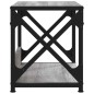 vidaXL Druckerständer 2 Ablagen Grau Sonoma 44x26x31,5cm Holzwerkstoff vidaXL Druckerständer 2 Ablagen Grau Sonoma 44x26x31,5cm Holzwerkstoff