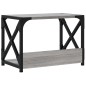 vidaXL Druckerständer 2 Ablagen Grau Sonoma 44x26x31,5cm Holzwerkstoff vidaXL Druckerständer 2 Ablagen Grau Sonoma 44x26x31,5cm Holzwerkstoff