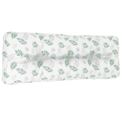Palettenkissen Blattmuster 120x40x12 cm Stoff
