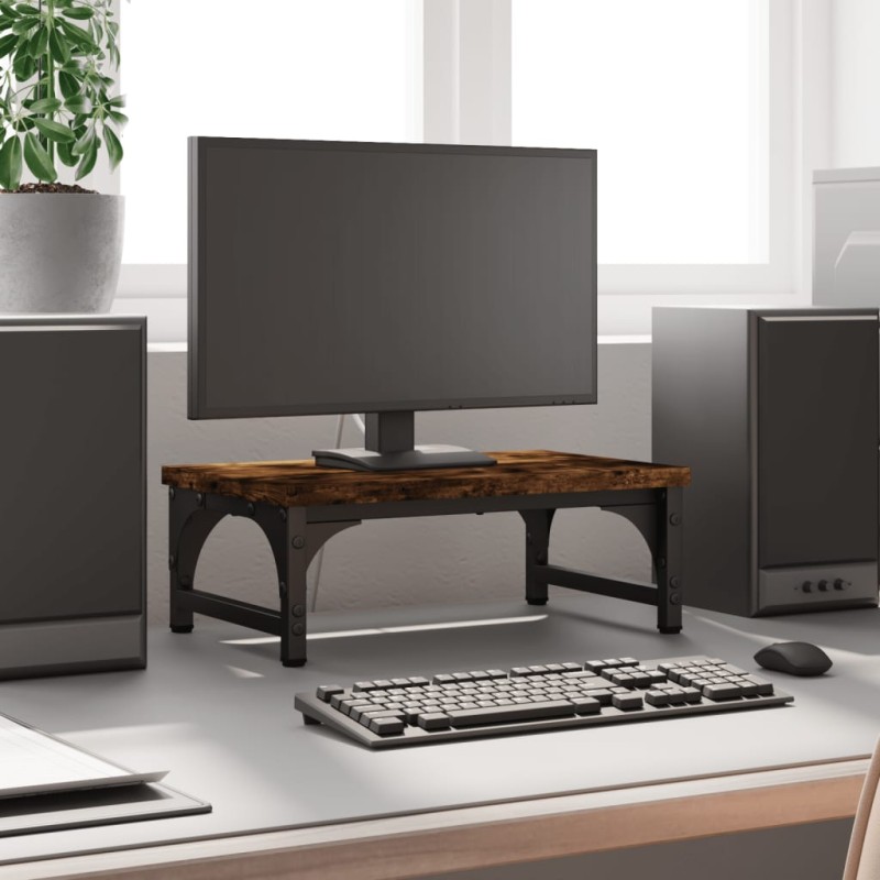 vidaXL Monitorständer Räuchereiche 37x23x14 cm Holzwerkstoff vidaXL Monitorständer Räuchereiche 37x23x14 cm Holzwerkstoff
