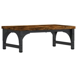 vidaXL Monitorständer Räuchereiche 37x23x14 cm Holzwerkstoff
