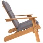 Adirondack-Gartenbank mit Kissen 126 cm Massivholz Akazie Adirondack-Gartenbank mit Kissen 126 cm Massivholz Akazie