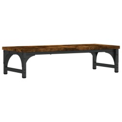 vidaXL Monitorständer Räuchereiche 55x23x14 cm Holzwerkstoff