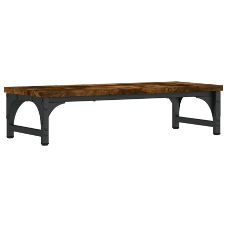 vidaXL Monitorständer Räuchereiche 55x23x14 cm Holzwerkstoff