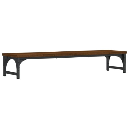 vidaXL Monitorständer Braun Eichen-Optik 85x23x15,5 cm Holzwerkstoff