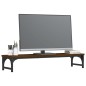 vidaXL Monitorständer Braun Eichen-Optik 85x23x15,5 cm Holzwerkstoff vidaXL Monitorständer Braun Eichen-Optik 85x23x15,5 cm Holzwerkstoff