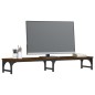 vidaXL Monitorständer Braun Eichen-Optik 105x23x15,5 cm Holzwerkstoff vidaXL Monitorständer Braun Eichen-Optik 105x23x15,5 cm Holzwerkstoff