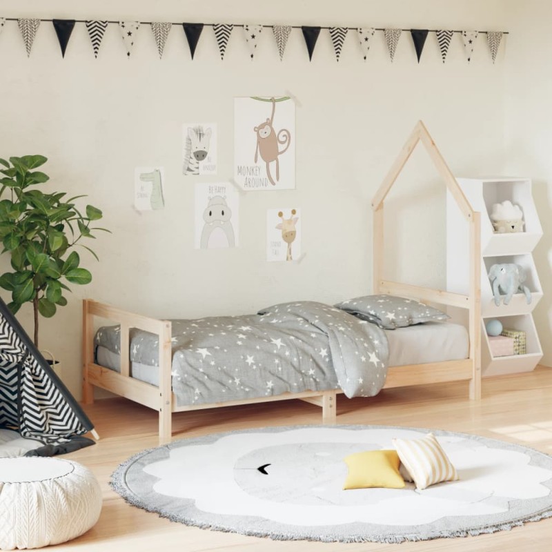 vidaXL Kinderbett 80x160 cm Massivholz Kiefer vidaXL Kinderbett 80x160 cm Massivholz Kiefer