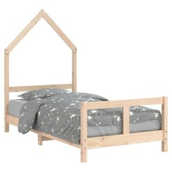vidaXL Kinderbett 80x160 cm Massivholz Kiefer