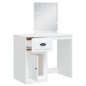 vidaXL Schminktisch mit LED-Leuchten Weiß 90x42x132,5 cm vidaXL Schminktisch mit LED-Leuchten Weiß 90x42x132,5 cm