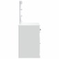vidaXL Schminktisch mit LED-Leuchten Weiß 90x42x132,5 cm vidaXL Schminktisch mit LED-Leuchten Weiß 90x42x132,5 cm