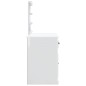 vidaXL Schminktisch mit LED-Leuchten Hochglanz-Weiß 90x42x132,5 cm vidaXL Schminktisch mit LED-Leuchten Hochglanz-Weiß 90x42x132,5 cm