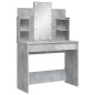 vidaXL Schminktisch mit LED-Leuchten Betongrau 96x40x142 cm vidaXL Schminktisch mit LED-Leuchten Betongrau 96x40x142 cm