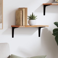 vidaXL Wandregal 40x20x1,5 cm Massivholz Buche