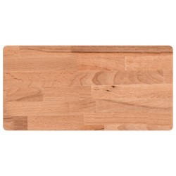 vidaXL Wandregal 40x20x1,5 cm Massivholz Buche
