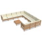 vidaXL 12-tlg. Garten-Lounge-Set mit Kissen Honigbraun Kiefernholz vidaXL 12-tlg. Garten-Lounge-Set mit Kissen Honigbraun Kiefernholz