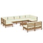 vidaXL 10-tlg. Garten-Lounge-Set mit Kissen Honigbraun Kiefernholz vidaXL 10-tlg. Garten-Lounge-Set mit Kissen Honigbraun Kiefernholz