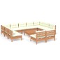 vidaXL 12-tlg. Garten-Lounge-Set mit Kissen Honigbraun Kiefernholz vidaXL 12-tlg. Garten-Lounge-Set mit Kissen Honigbraun Kiefernholz
