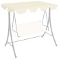 vidaXL Ersatzdach für Hollywoodschaukel Creme 188/168x110/145 cm vidaXL Ersatzdach für Hollywoodschaukel Creme 188/168x110/145 cm