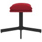 vidaXL Relaxsessel mit Hocker Weinrot Samt vidaXL Relaxsessel mit Hocker Weinrot Samt