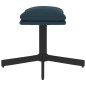 vidaXL Relaxsessel mit Hocker Blau Samt vidaXL Relaxsessel mit Hocker Blau Samt