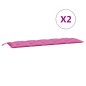 vidaXL Gartenbank-Auflagen 2 Stk. Rosa Oxford-Gewebe vidaXL Gartenbank-Auflagen 2 Stk. Rosa Oxford-Gewebe