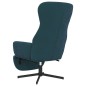 vidaXL Relaxsessel mit Fußstütze Blau Samt vidaXL Relaxsessel mit Fußstütze Blau Samt