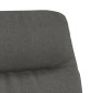 vidaXL Relaxsessel mit Hocker Dunkelgrau Stoff und Kunstleder vidaXL Relaxsessel mit Hocker Dunkelgrau Stoff und Kunstleder