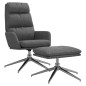 vidaXL Relaxsessel mit Hocker Hellgrau Stoff vidaXL Relaxsessel mit Hocker Hellgrau Stoff