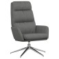 vidaXL Relaxsessel mit Hocker Hellgrau Stoff vidaXL Relaxsessel mit Hocker Hellgrau Stoff