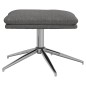 vidaXL Relaxsessel mit Hocker Hellgrau Stoff vidaXL Relaxsessel mit Hocker Hellgrau Stoff