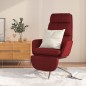 vidaXL Relaxsessel mit Fußstütze Weinrot Stoff vidaXL Relaxsessel mit Fußstütze Weinrot Stoff