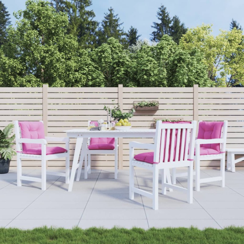 Gartenstuhlauflagen für Niedriglehner 4 Stk. Rosa 100x50x7 cm Gartenstuhlauflagen für Niedriglehner 4 Stk. Rosa 100x50x7 cm