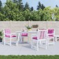 Gartenstuhlauflagen für Niedriglehner 4 Stk. Rosa 100x50x7 cm Gartenstuhlauflagen für Niedriglehner 4 Stk. Rosa 100x50x7 cm
