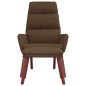 vidaXL Relaxsessel mit Hocker Braun Stoff vidaXL Relaxsessel mit Hocker Braun Stoff
