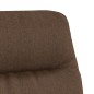 vidaXL Relaxsessel mit Hocker Braun Stoff vidaXL Relaxsessel mit Hocker Braun Stoff
