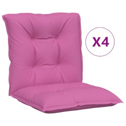 Gartenstuhlauflagen für Niedriglehner 4 Stk. Rosa 100x50x7 cm