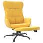 vidaXL Relaxsessel mit Fußstütze Senfgelb Stoff vidaXL Relaxsessel mit Fußstütze Senfgelb Stoff