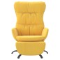 vidaXL Relaxsessel mit Fußstütze Senfgelb Stoff vidaXL Relaxsessel mit Fußstütze Senfgelb Stoff
