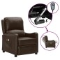 vidaXL Massagesessel Elektrisch Braun Glänzendes Kunstleder vidaXL Massagesessel Elektrisch Braun Glänzendes Kunstleder