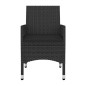 vidaXL 5-tlg. Garten-Essgruppe mit Auflagen Poly Rattan und Glas vidaXL 5-tlg. Garten-Essgruppe mit Auflagen Poly Rattan und Glas