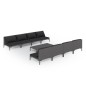 vidaXL 9-tlg. Garten-Lounge-Set mit Kissen Poly Rattan Dunkelgrau vidaXL 9-tlg. Garten-Lounge-Set mit Kissen Poly Rattan Dunkelgrau