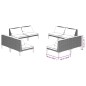 vidaXL 8-tlg. Garten-Lounge-Set mit Kissen Poly Rattan Dunkelgrau vidaXL 8-tlg. Garten-Lounge-Set mit Kissen Poly Rattan Dunkelgrau