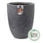 Capi Vase Waste Rib Elegant Niedrig 46x58 cm Grau Capi Vase Waste Rib Elegant Niedrig 46x58 cm Grau