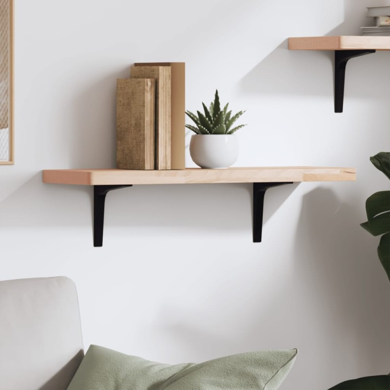 vidaXL Wandregal 60x20x2,5 cm Massivholz Buche vidaXL Wandregal 60x20x2,5 cm Massivholz Buche