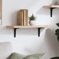 vidaXL Wandregal 60x20x2,5 cm Massivholz Buche vidaXL Wandregal 60x20x2,5 cm Massivholz Buche