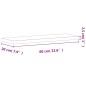 vidaXL Wandregal 60x20x2,5 cm Massivholz Buche vidaXL Wandregal 60x20x2,5 cm Massivholz Buche