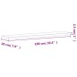 vidaXL Wandregal 100x20x2,5 cm Massivholz Buche vidaXL Wandregal 100x20x2,5 cm Massivholz Buche