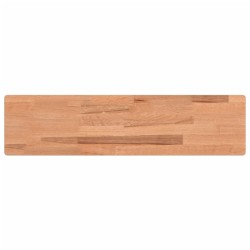 vidaXL Wandregal 80x20x1,5 cm Massivholz Buche